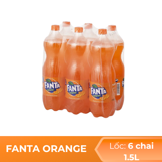 Fanta Orange chai 1.5L - lốc 6 chai