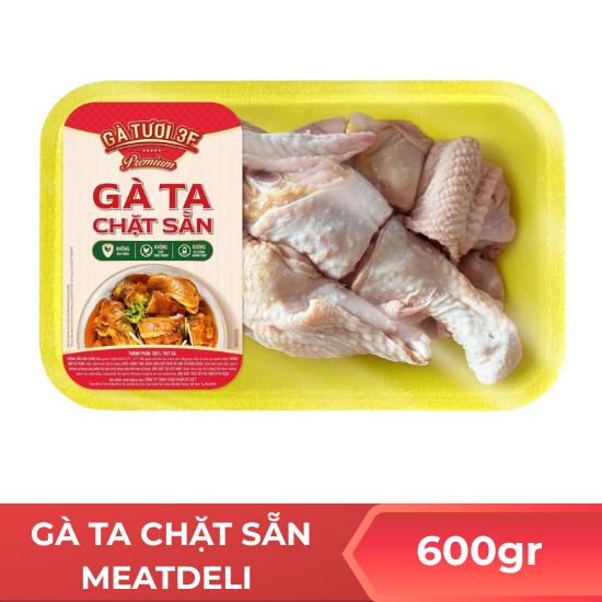 Gà ta chặt sẵn MEATdeli - 600gr