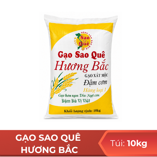 Gạo Sao Quê Hương Bắc - 10kg