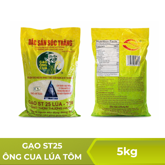 Gạo ST25 Ông cua lúa tôm - 5kg