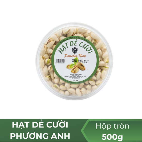 Hạt dẻ cười Phương Anh - Hộp tròn 500g