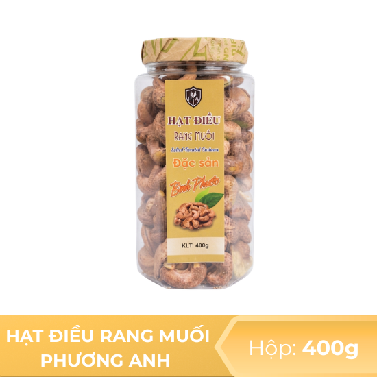 Hạt điều rang muối Phương Anh  - Hộp 400g