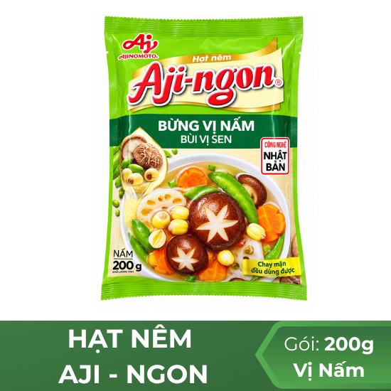 Hạt nêm Aji - ngon vị nấm - 200g