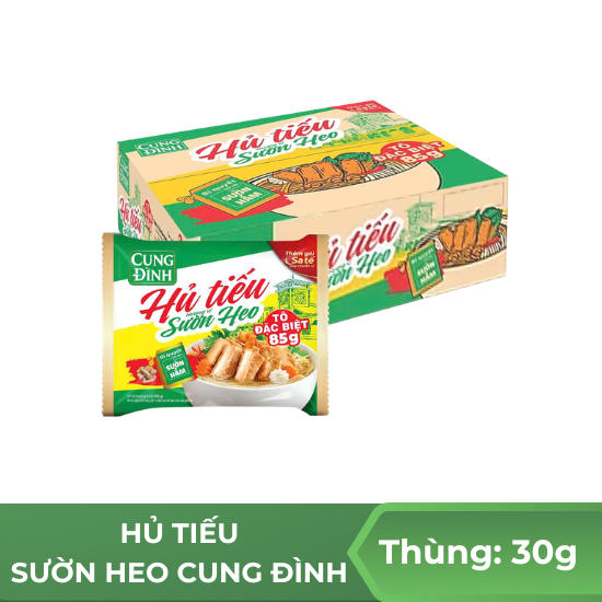 Hủ tiếu hương vị sườn heo cung đình - Thùng 30 gói
