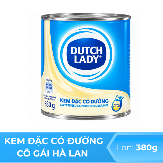 Kem đặc có đường Cô gái Hà Lan - lon 380g