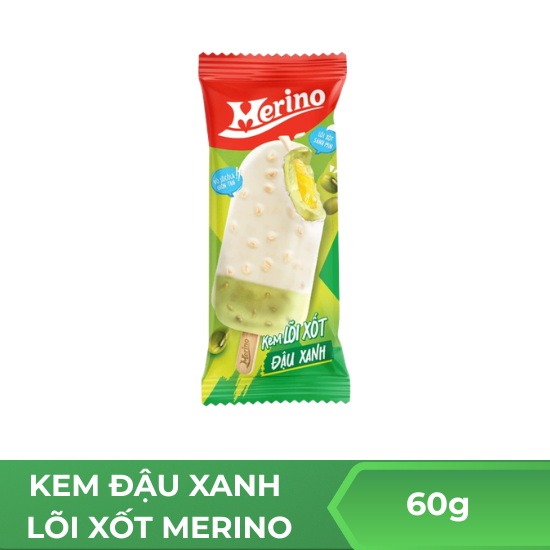 Kem đậu xanh lõi xốt merino - 60g