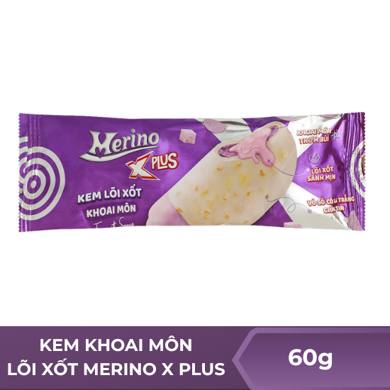Kem khoai môn lõi xốt merino X plus - 60g
