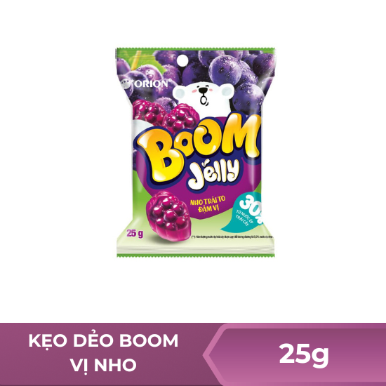Kẹo dẻo vị nho Orion Boom Jelly - 25g