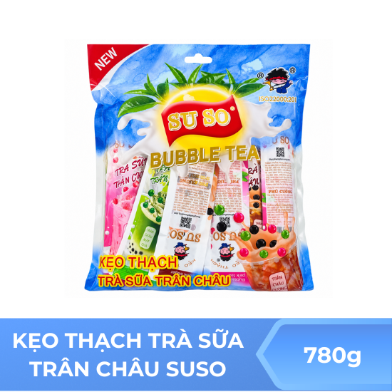 Kẹo thạch trà sữa trân châu Suso - 780g