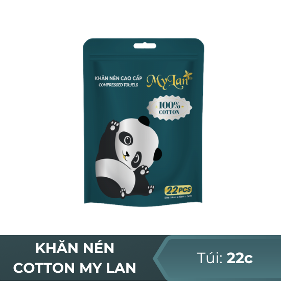 Khăn nén cao cấp cotton Mylan - 22 chiếc