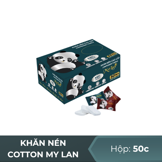 Khăn nén cao cấp cotton Mylan - 50 chiếc