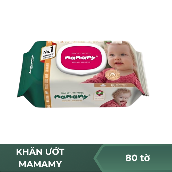 Khăn ướt mamamy không mùi - 80 tờ