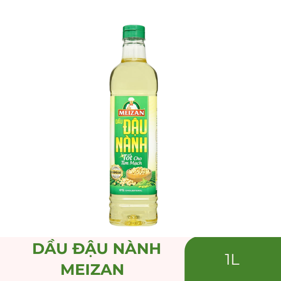 Dầu đậu nành Meizan - chai 1 lít