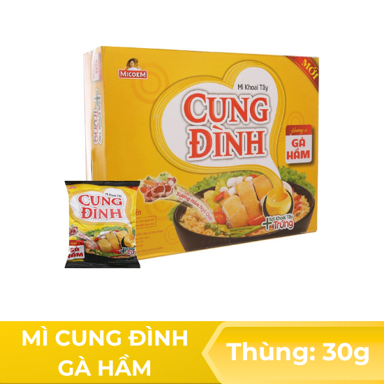 Mì cung đình gà hầm - thùng 30 gói