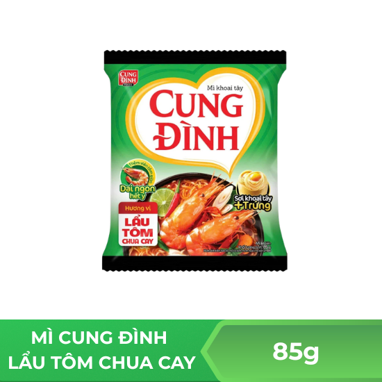 Mì cung đình lẩu tôm chua cay - gói 85g