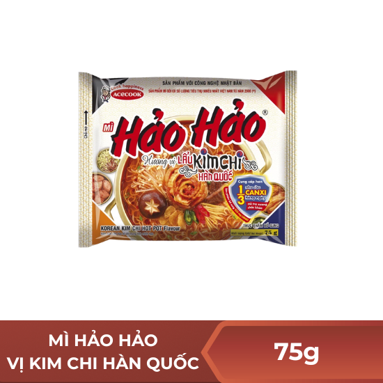 Mì Hảo Hảo vị lẩu kim chi Hàn Quốc - 75g