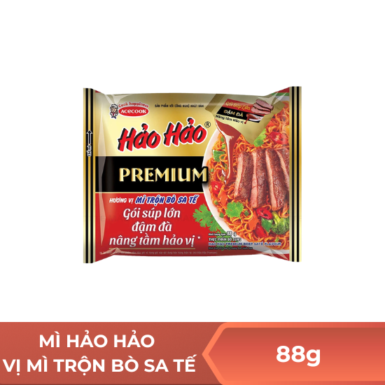Mì hảo hảo hương vị bò trộn sa tế - 88g