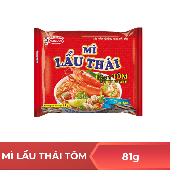 Mì lẩu thái hương vị tôm - 81g
