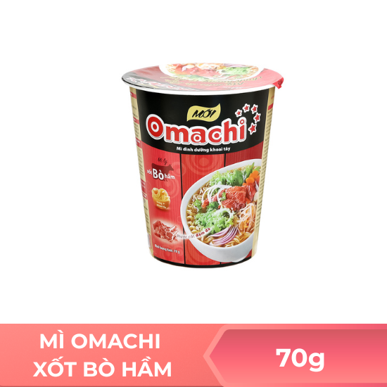 Mì Omachi xốt bò hầm - 70g