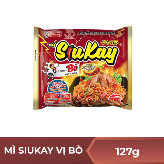 Mì Siukay vị bò - 127g