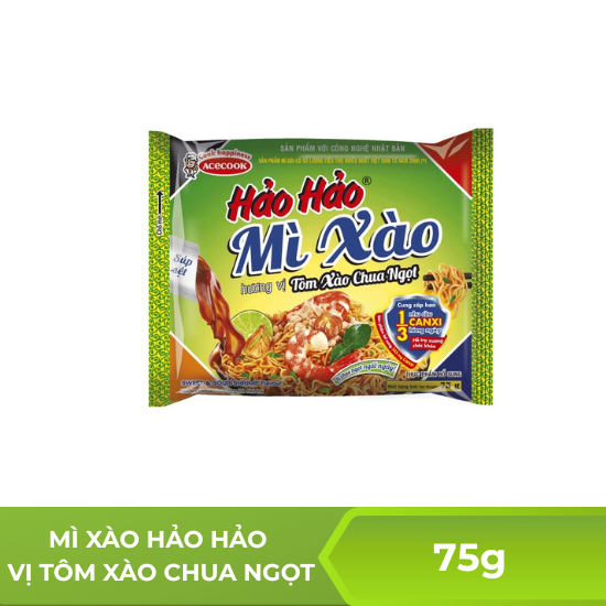 Mì xào hảo hảo hương vị Tôm xào chua ngọt - 75g