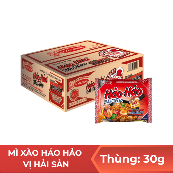 Mì xào hảo hảo hương vị hải sản - thùng 30 gói