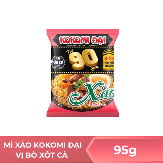 Mì xào kokomi đại vị bò xốt cà - 95g
