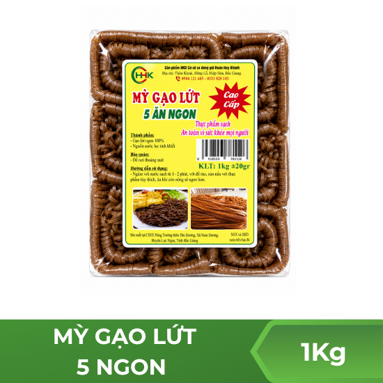 Mỳ gạo lứt 5 ngon - 1kg