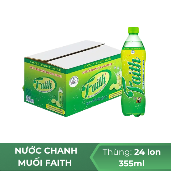Nước Chanh muối Faith  355ml - thùng 24 chai