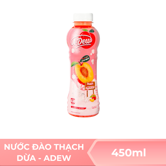 Nước đào thạch dừa  Adew - 450ml