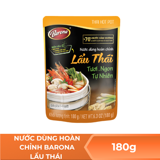 Nước dùng hoàn chỉnh Barona - Lẩu thái 180g
