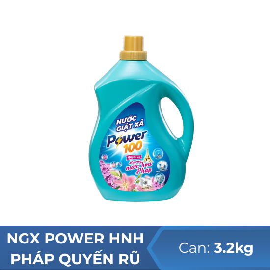 Nước giặt xả Power hương nước hoa pháp quyến rũ - can 3.4kg
