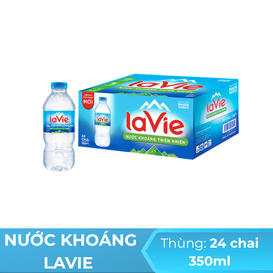 Nước khoáng lavie 350ml - thùng 24 chai