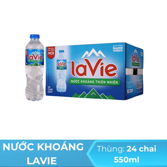 Nước khoáng lavie 500ml - thùng 24 chai