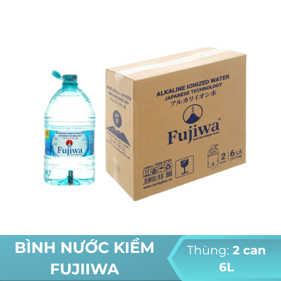 Nước kiềm Fujiwa 6L - Thùng 2 can 