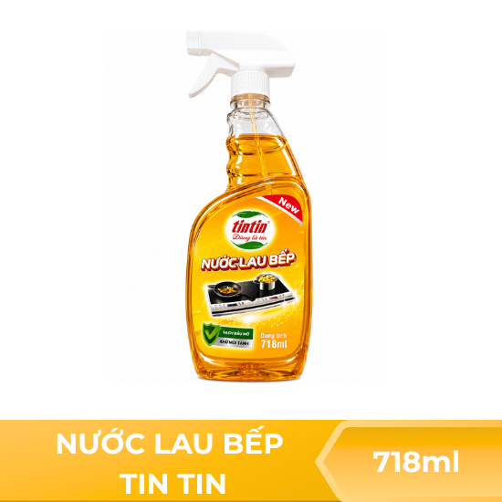 Nước lau bếp tin tin - 718ml