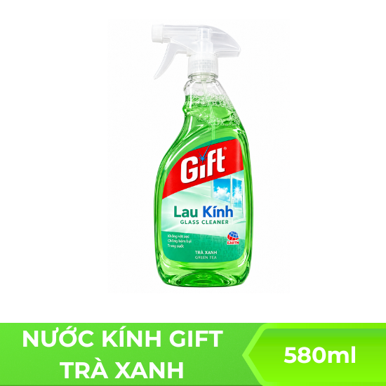 Nước lau kính Gift trà xanh - 580ml