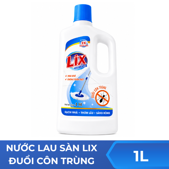 Nước lau sàn Lix đuổi cồn trùng - 1L