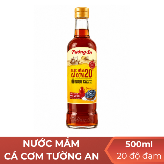 Nước mắm cá cơm Tường An 20 độ đạm - 500ml