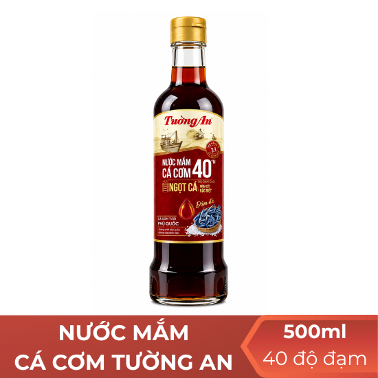 Nước mắm cá cơm Tường An 40 độ đạm - 500ml