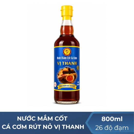 Nước mắm cốt cá cơm rút nỏ Vị Thanh 26 độ đạm- 500ml