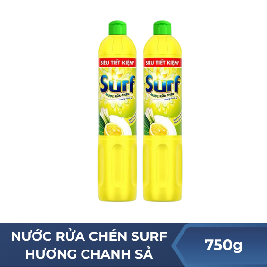 Nước rửa chén Surf hương chanh sả - 750g