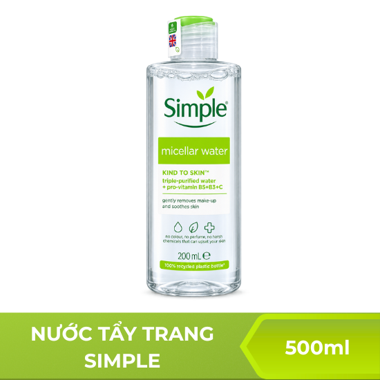 Nước tẩy trang Simple -  200ml