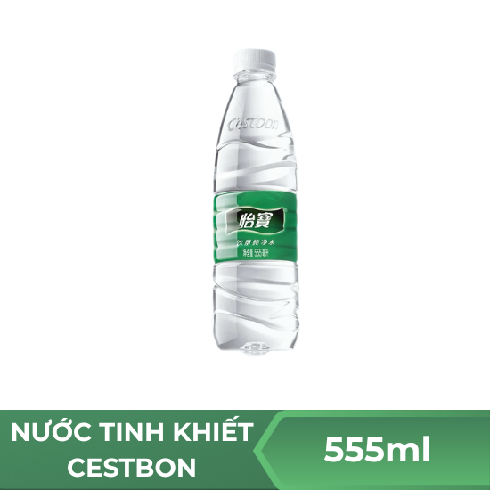 Nước tinh khiết Céstbon - chai 555ml