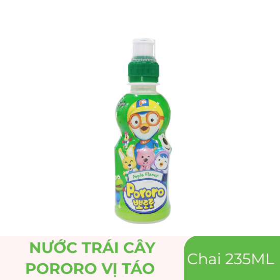 Nước trái cây Pororo vị táo - chai 235ml