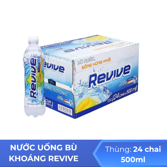 Nước uống bù khoáng revive 500ml - thùng 24 chai