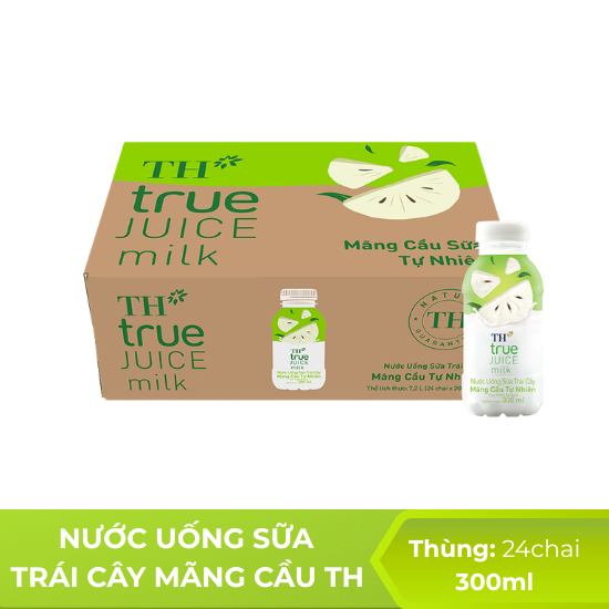 Nước uống sữa trái cây mãng cầu TH true JUICE milk - 24 chai