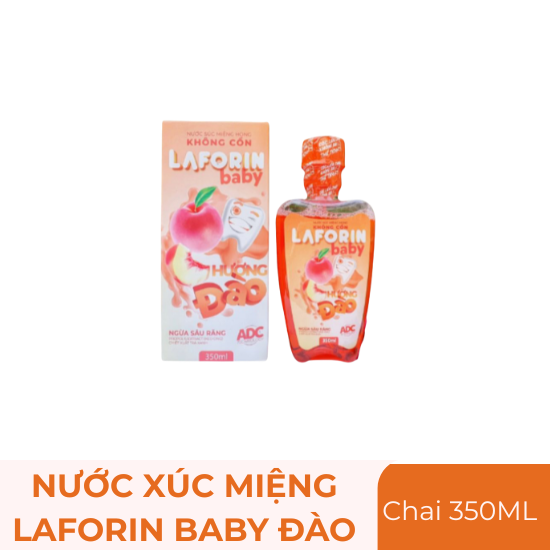 Nước súc miệng Laforin baby đào - chai 350ml
