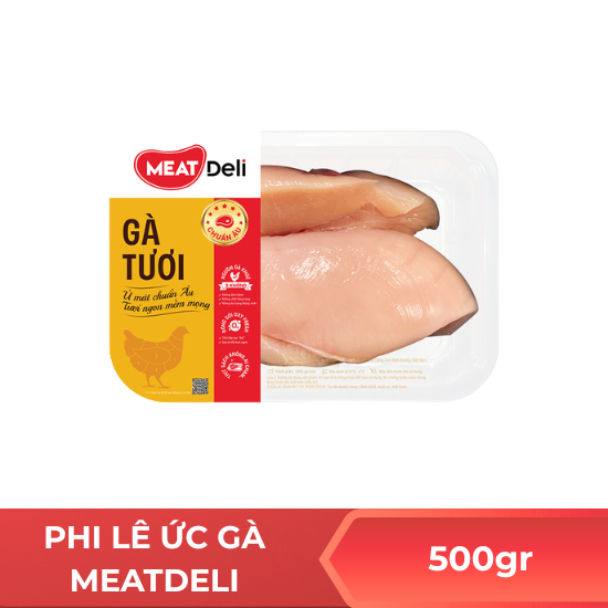 Phi lê ức gà MEATdeli - 500gr