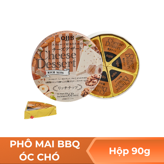 Phô mai QBB óc chó - hộp 90g